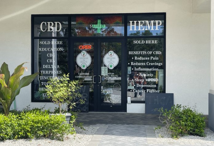 The storefront of Growing in Health Florida on Vanderbilt Beach Road in Naples